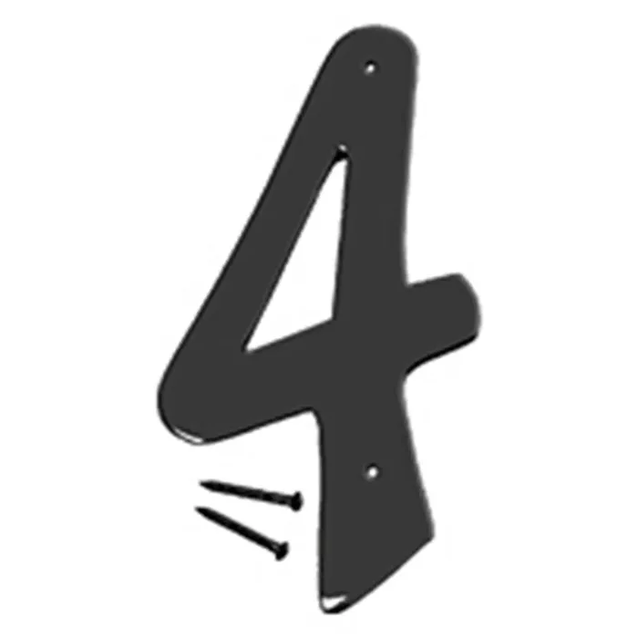 Hy-Ko™ 4″ Satin Black Finish Number 4 (5 pcs.)
