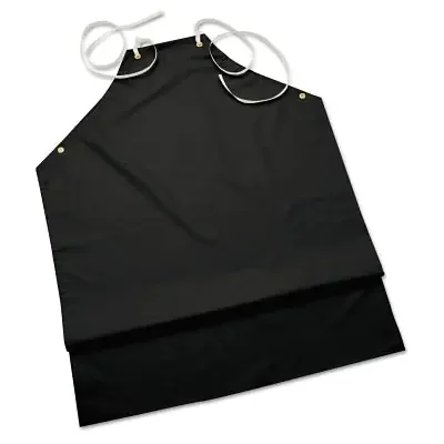 Hycar Apron, 35 in x 45 in, Nitrile/Poly-Cotton, Black