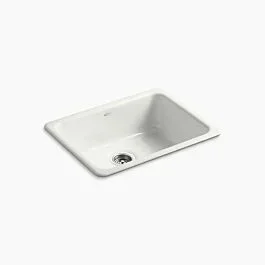 Iron/Tones 24-1/4″ top-/undermount single-bowl bar sink in Dune