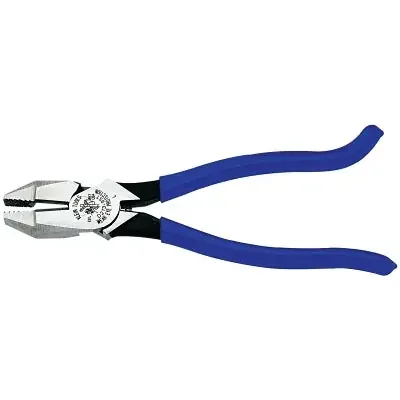 Ironworker‘s Side-Cutting Square Nose Pliers, 9.35 in OAL, High-Leverage, Heavy-Duty Knurled
