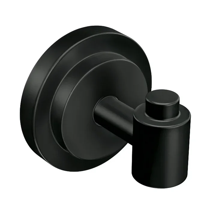 Iso Single Robe Hook – Matte Black Finish by Moen