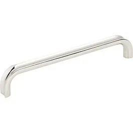 Jeffrey Alexander Rae Collection 6-5/16″ (160mm) Center to Center, 6-3/4″ (171.5mm) Overall Length Polished Nickel Cabinet Pull/Handle
