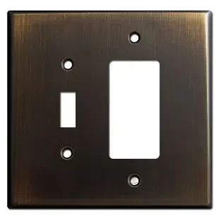 Jumbo Toggle & GFI Outlet Cover Switch Plates – Oil Rubbed Bronze
