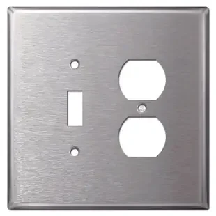 Jumbo Toggle Outlet Cover Plates – Spec Grade Stainless Steel