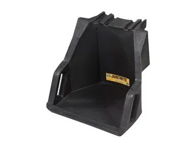 Justrite Ecopolyblend Drum Management Dispensing Shelf Mounts To Stack Module – 100% Recycled Poly – Black – 28671