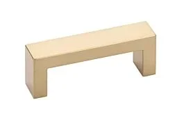 Keaton Pull in Satin Brass base, Overall Length 4-1/2″