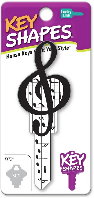 Key Shapes Music SC1 – Colored Key Blank by Lucky Line Products