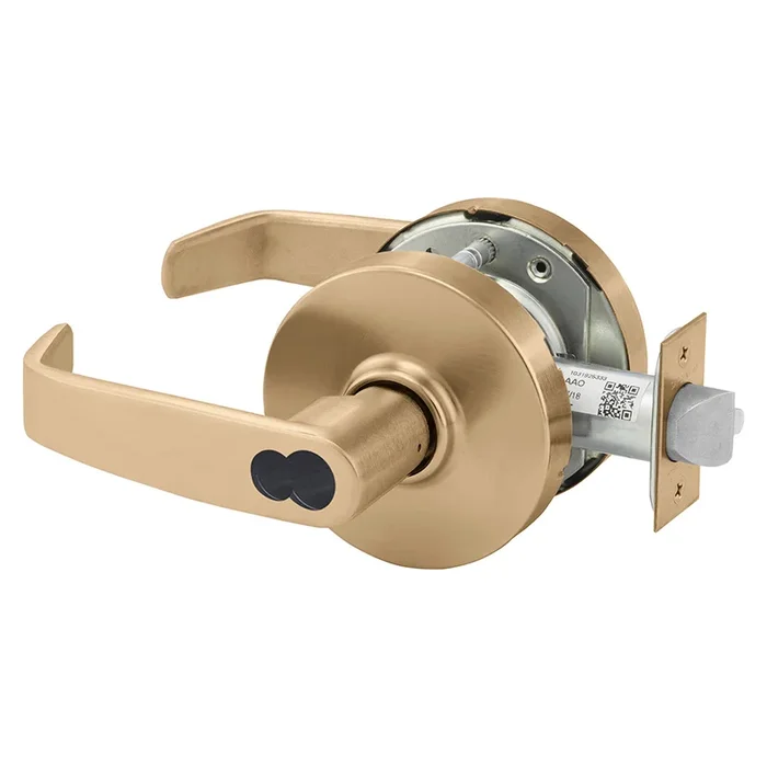 KIT – 10X-Line Entry L Lever, LFIC Disposable Construction Core, 2-3/4in Backset, Grade 1, Satin Bronze