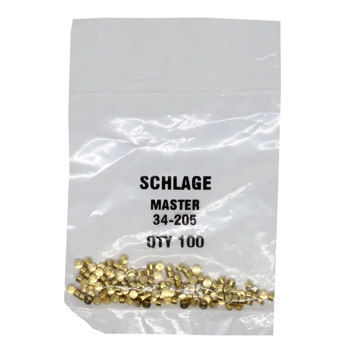 KIT – 5 Schlage Master Pin .075, Polybag 100 Pins