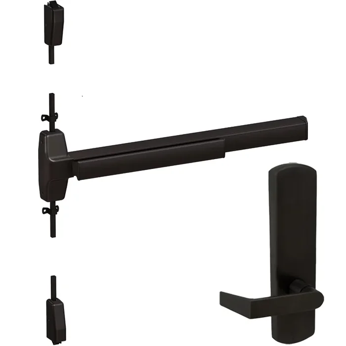 KIT – Fire-Rated SVR Smooth Exit Device with 996L-NL-06 Nightlatch Lever Trim