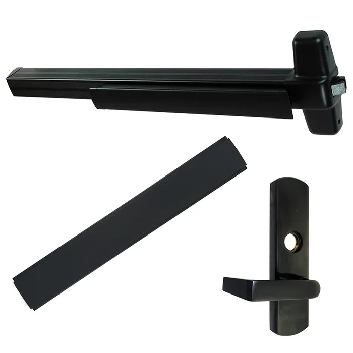 KIT – Less Dogging, Rim Exit Device, Von Duprin 996L-06 Lever Trim, Grade 1, Flat Black