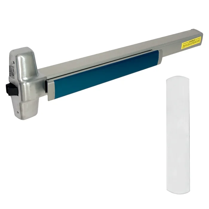 KIT – Rim Exit Device, 990EO Exit Only Trim Plate, 36in, Hex Dogging, Grade 1, Satin Chrome