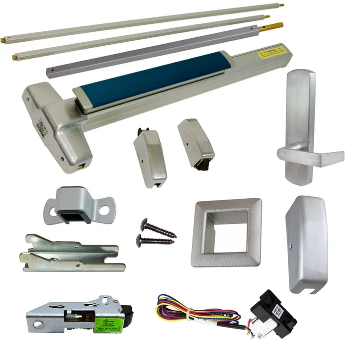 KIT – RX Request to Exit Switch with SVR Grooved Exit Device and 996L-DT-06 Dummy Lever Trim