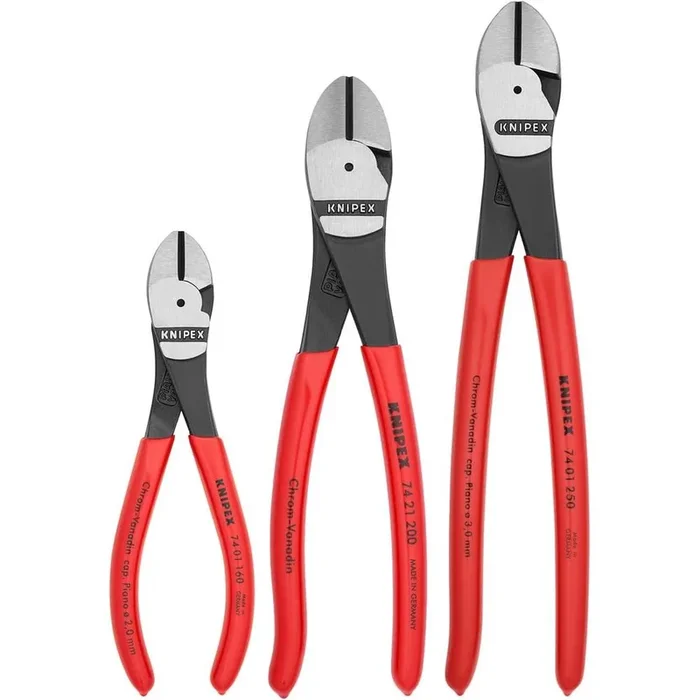 Knipex 00 20 05 US KNI002005US 3 PC DIAGONAL CUTTERS SET