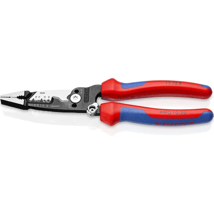 Knipex 13 72 8 8″ FORGED WIRE CUTTER/STRIPPER – MULTIFUNCTION ELECTRICIAN PLIER