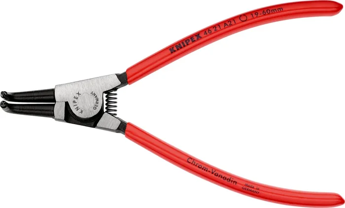 KNIPEX KNIPEX 46 21 A21 Circlip Pliers for external circlips on shafts plastic coated black atramentized 170 mm