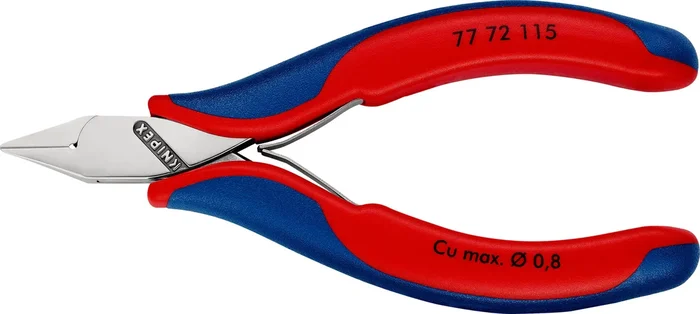 KNIPEX KNIPEX 77 72 115 SB Electronics Diagonal Cutter with multi-component grips 115 mm (self-service card/blister)