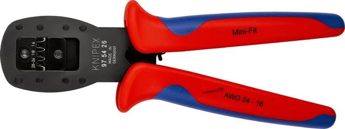 KNIPEX KNIPEX 97 54 26 Crimping Pliers for micro plugs parallel crimping for crimping connectors in the Mini-Fit® series from Mo
