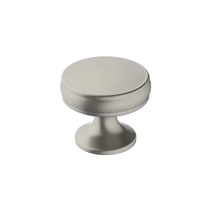 Knob 1-1/4″ Renown Satin Nickel by AMEROCK – High-Quality Cabinet Hardware