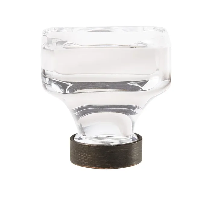 Knob 1-3/8″ Glacio Clear Oil Rubbed Bronze – AMEROCK Cabinet Knob