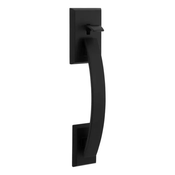 Kwikset Tavaris Handle Only No Deadbolt – Matte Black Finish
