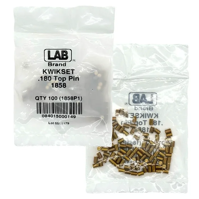 Kwikset Top Pin 1 Polybag 100 Pins – Lab Security Systems
