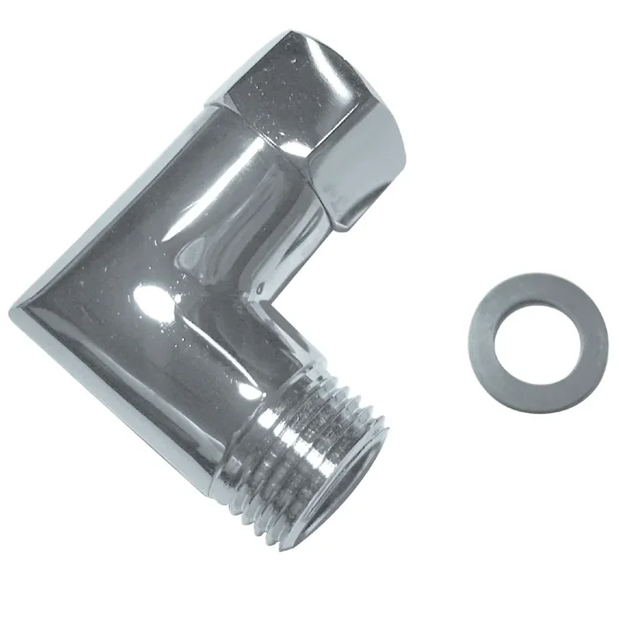 L Shape Connector Elbow – Polished Chrome by Kingston Brass