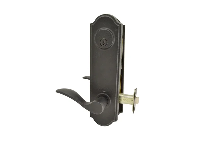 Left Hand Carlow Tramore Single Cylinder Deadbolt Passage Lock – Black Finish