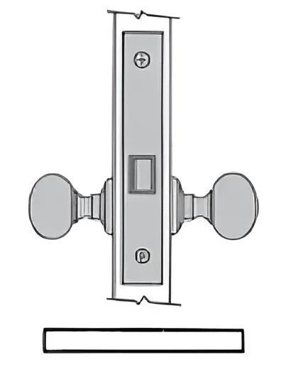 Left Hand Lever Strength Interior Passage Mortise Lock – Baldwin Estate