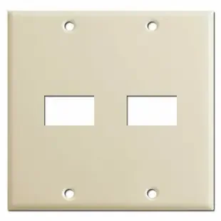 Legacy Style GE Old Low Voltage 2-Gang 2-Switch Wall Plate – Ivory