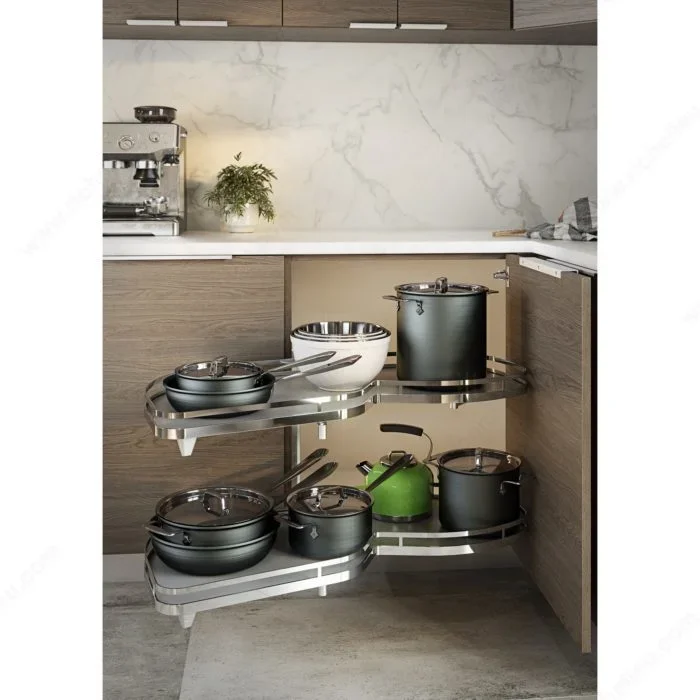 LeMans II System – Corner Cabinet Storage System by Richelieu