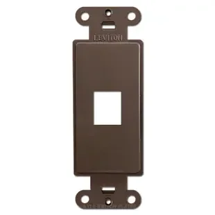 Leviton Brown 1 Port Frames for Modular Jack Adapters