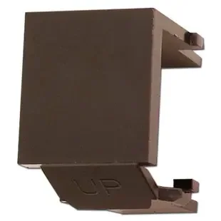 Leviton Brown Snap-In Blank Module for QuickPort Multimedia Frame
