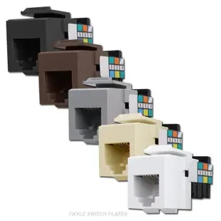 Leviton RJ11 USOC Phone Jacks for QuickPort Frames 41106-Rx6