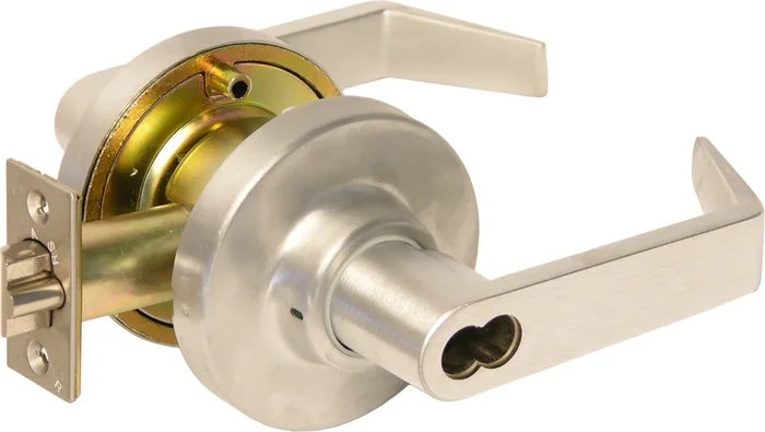 LFIC Corbin 6 Pin Entry Clutched Lever Lockset – Grade 1 Satin Bronze