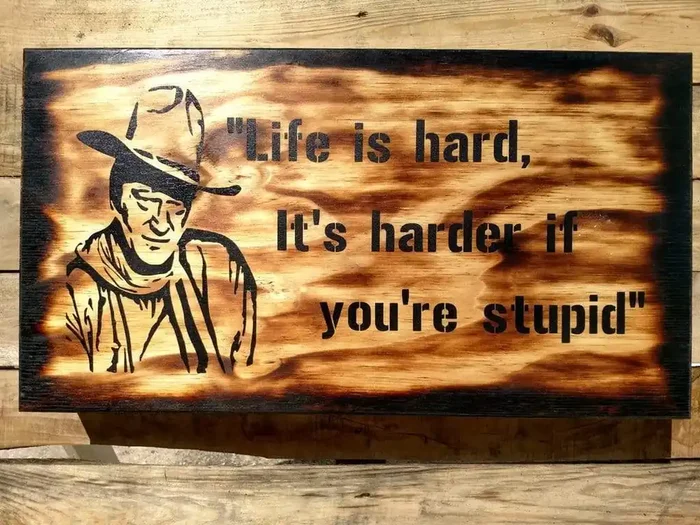 Liberty Home “Life is Hard” Mini Gun Storage Sign