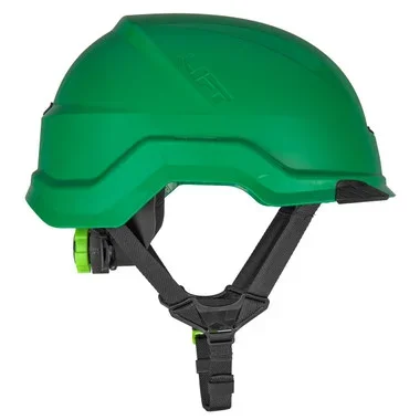 Lift Safety RADIX Type II Industrial Climbing Style Non-Vented Helmet – Green – HRX-22GE2