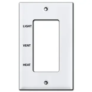 Light Vent Heat 3-Rocker Switch Plate – Lighting, Exhaust Fan, Heater