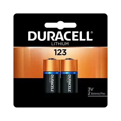 Lithium Battery, 3V, 123, 2/PK