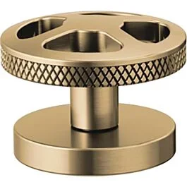 LITZE Widespread Lavatory Wheel Handle Kit, Luxe Gold