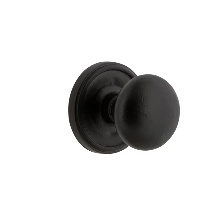 Loch Rosette with Keep Knob – Double Dummy Door Hardware by Ageless Iron