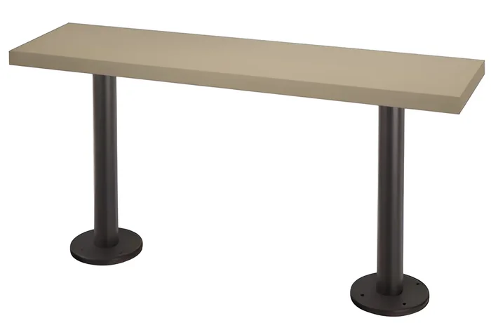Locker Bench 9.5in.W 36in.L 18.5in.H by Bradley