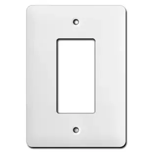 Long Wider Single Decora Switch Cover Plates – White