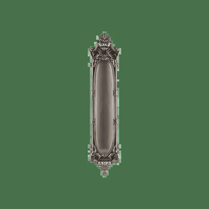 Louis Pushplate in Satin Nickel – Nostalgic Vintage Door Hardware