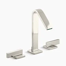 Loure Widespread Bathroom Sink Faucet, Vibrant Polished Nickel