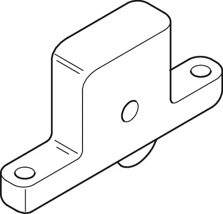 Lower Running Gear Wheel With Ball Bearing by Hafele