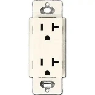 Lutron Decorator Receptacle 20A Claro – Satin Biscuit