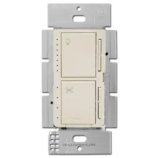 Lutron Maestro Fan Switch + CFL LED Dimmer – Light Almond