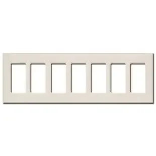 Lutron Screwless 7 Decor Switch & Outlet Plate – Light Almond Plastic