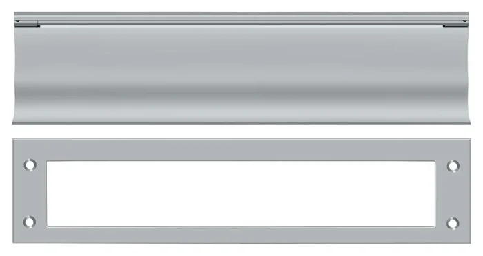 Mail Slot Heavy Duty Satin Chrome Finish by Deltana